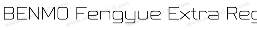 BENMO Fengyue Extra Regular字体转换